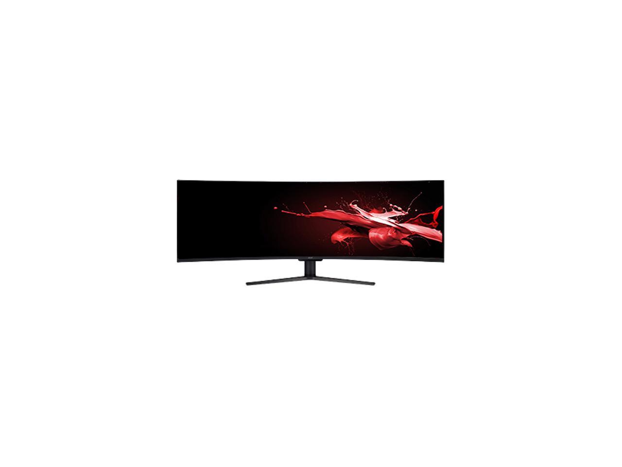 Acer EI491CR Pbmiiipx 49" Black Ultrawide 1800R Curved DFHD 3840 x 1080 4 ms(GTG) 144Hz VA Panel 32:9 Gaming Monitor FreeSync 2 HDMI DisplayPort with Built In Speakers