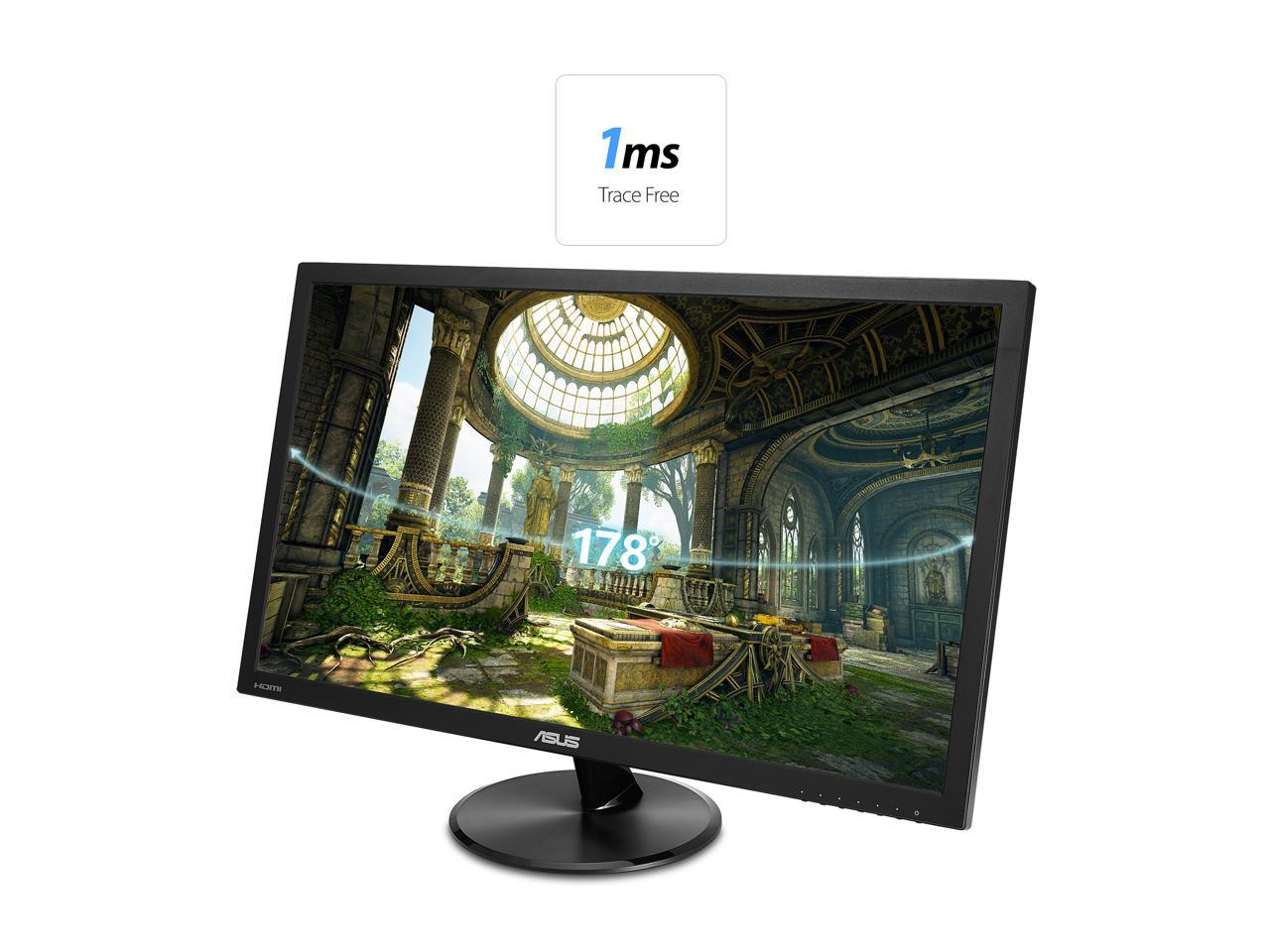 ASUS VP228HE 22" (21.5" Diagonal) Full HD 1920 x 1080 1ms HDMI VGA Asus Eye Care with Ultra Low-Blue Light and Flicker-Free Technology WideScreen LED Backlit Monitor