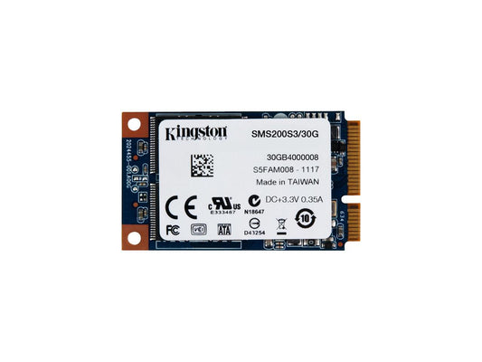 Kingston SSD Now mS200 mSATA 30GB SATA III Internal Solid State Drive (SSD) SMS200S3/30G