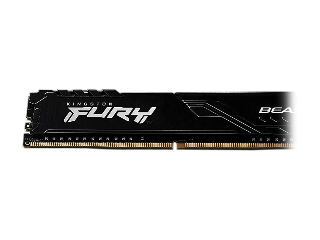 16GB Kingston Fury Beast 2666MHz PC4-21400 CL16 DDR4 Single Memory Module (1x16GB)