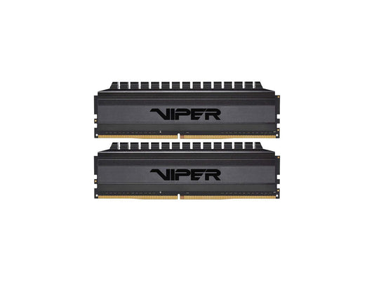 Patriot Viper 4 Blackout 16GB Kit (2 x 8GB) DDR4 3000MHz, CL16, AMD Compatible DIMM Memory PVB416G300C6K