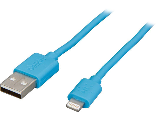 Belkin Lightning to USB ChargeSync Cable 4' - Blue F8J023bt04-BLU