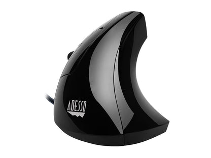 Adesso Mouse iMouseE9 Left-Handed Vertical Ergonomic Mouse w/DPI Switch