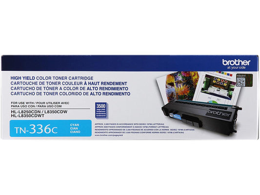 Brother TN336C High Yield Toner Cartridge - Cyan