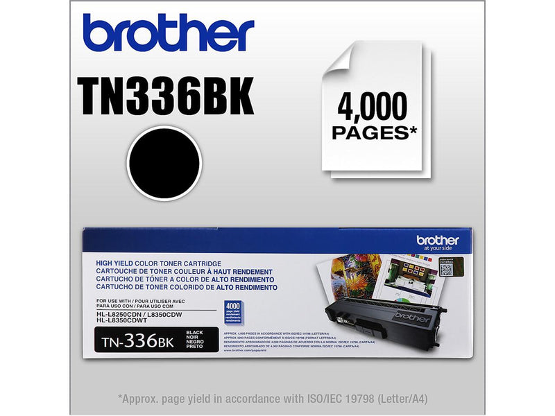 BROTHER INTERNATIONAL TN336BK Black High Yield Toner Cart