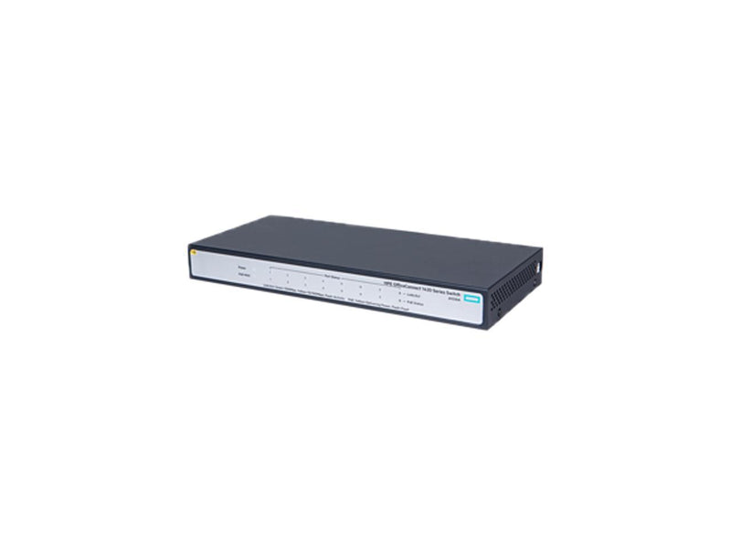 HPE OfficeConnect 1420 8-Port PoE Gigabit Ethernet Unmanaged Switch-8xGE. 8 Ports PoE (64W) (JH330A