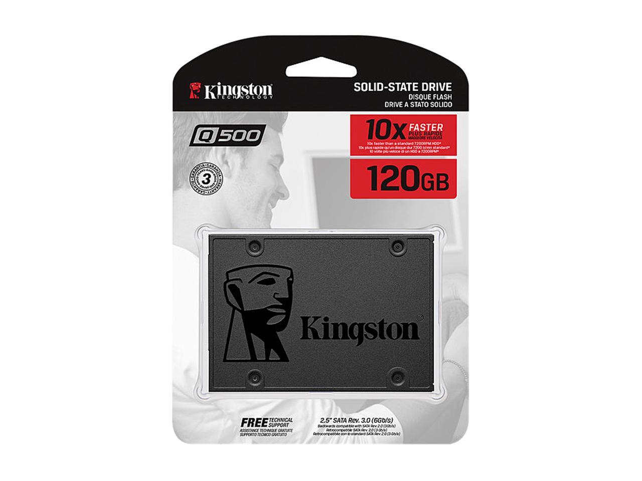 Kingston Q500 120 Gb Solid State Drive - 2.5" Internal - Sata (Sata/600)