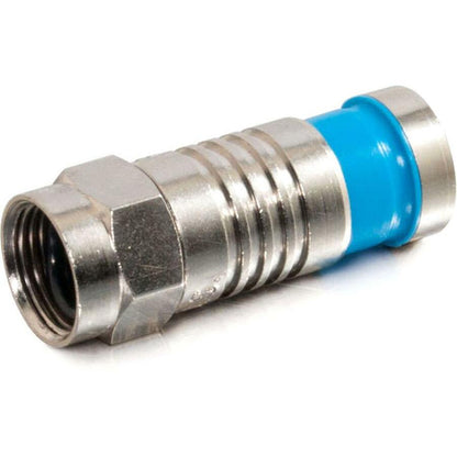 C2G RG6 Quad Compression F-Type Connector with O-Ring - 50pk