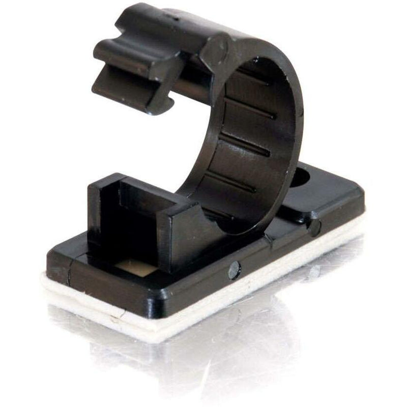 C2G .5in Self-Adhesive Cable Clamp - 50pk