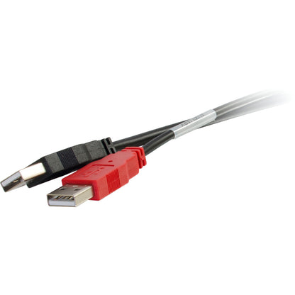 C2G 6ft USB 2.0 One B Male to Two A Male Y-Cable
