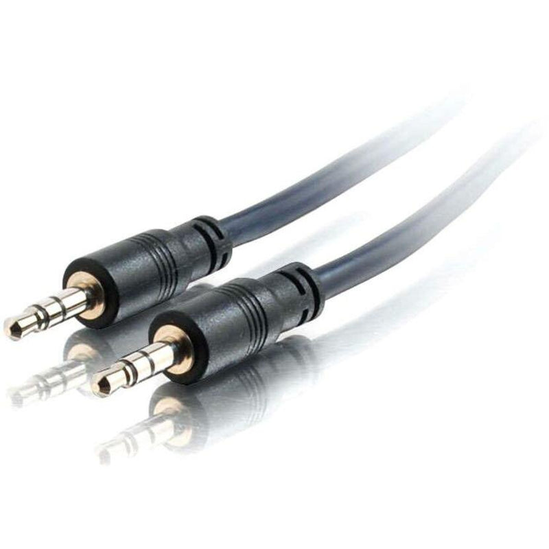 C2G 25ft Plenum-Rated 3.5mm Stereo Audio Cable with Low Profile Connectors