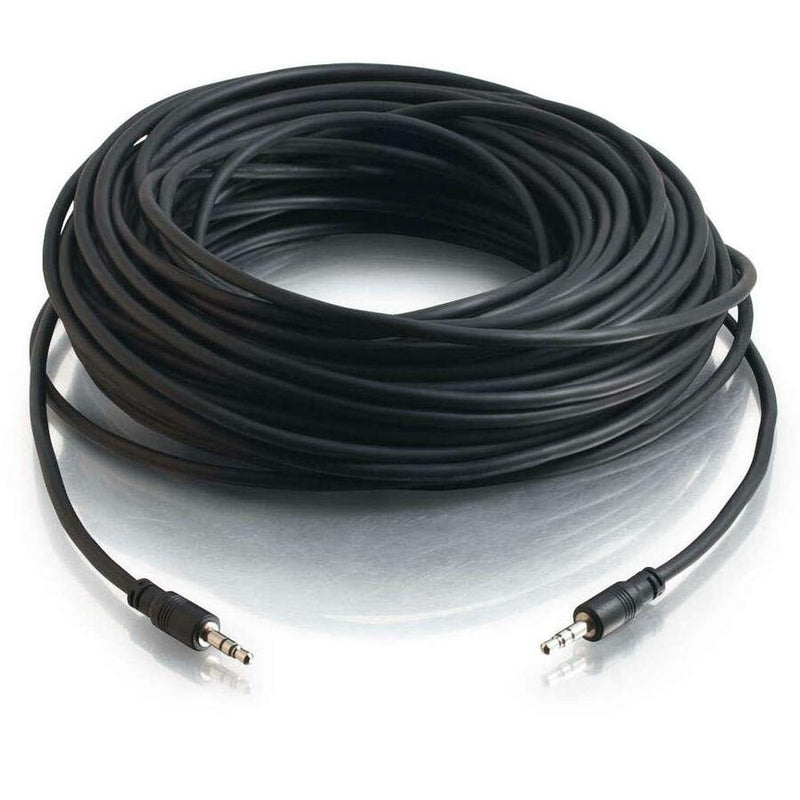 C2G 35ft CMG-Rated 3.5mm Stereo Audio Cable With Low Profile Connectors