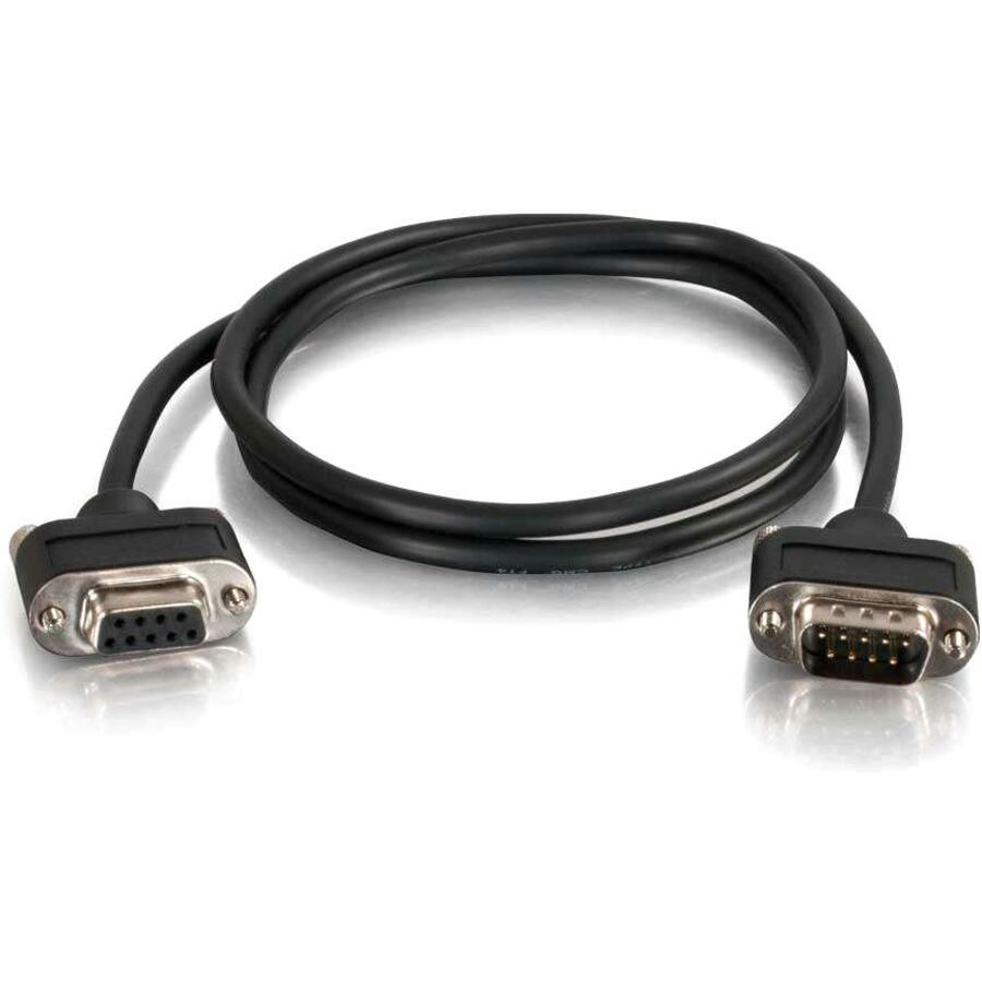C2G 3ft CMG-Rated DB9 Low Profile Null Modem M-F