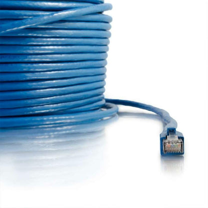 C2G 250ft Cat6 Ethernet Cable - Solid Shielded (STP) - Blue
