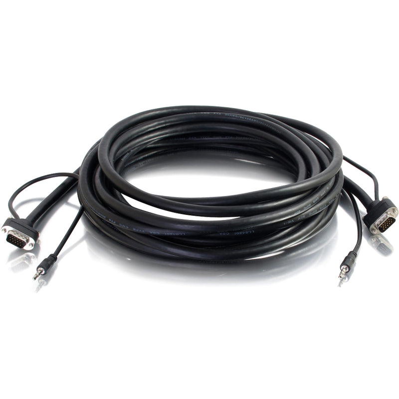 C2G 6ft Select VGA + 3.5mm Stereo Audio A/V Cable M/M - In-Wall CMG-Rated