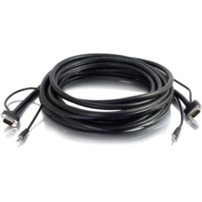 C2G 15ft Select VGA + 3.5mm Stereo Audio A/V Cable M/M - In-Wall CMG-Rated