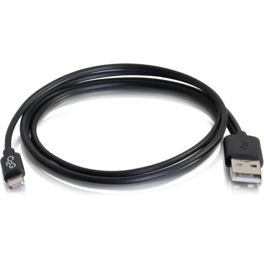 C2G 1m USB A to Lightning Cable - Charging Cable - iPhone Cable - 3ft Black