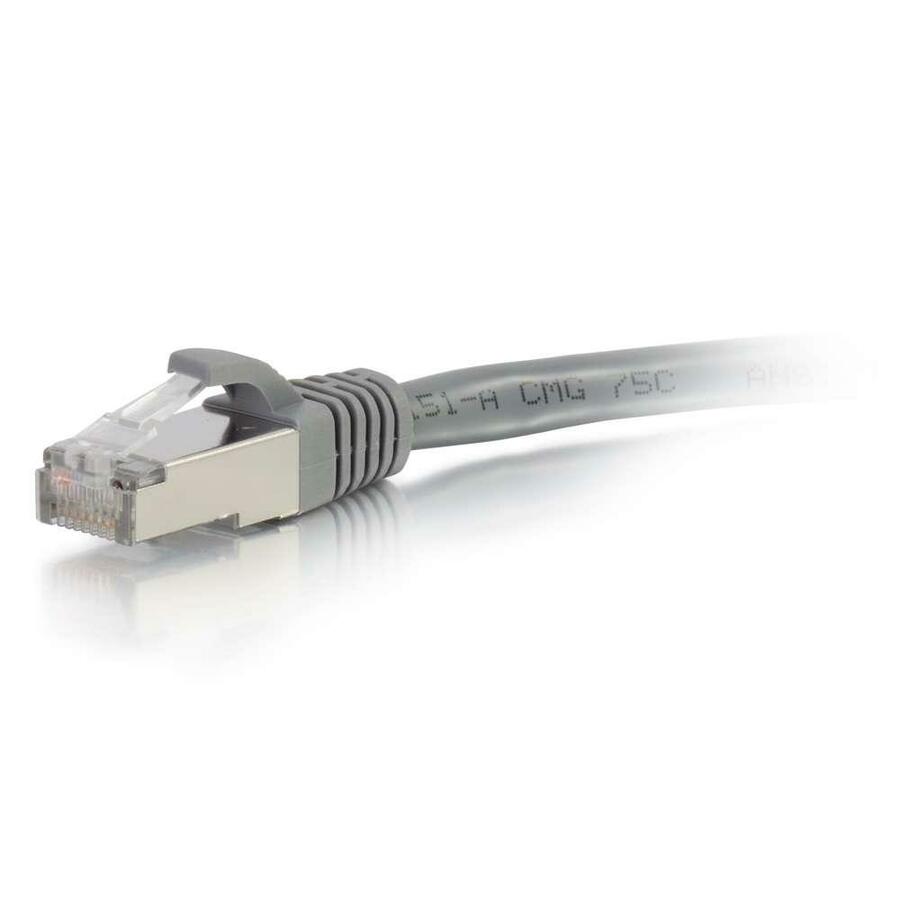 C2G-7ft Cat6a Snagless Shielded (STP) Network Patch Cable - Gray