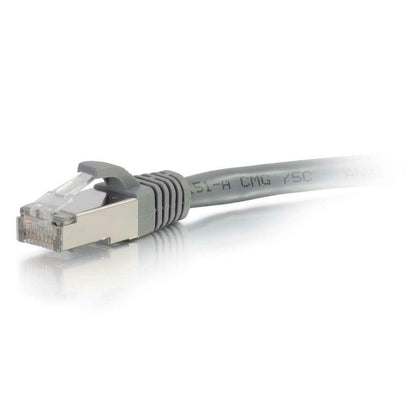 C2G-15ft Cat6 Snagless Shielded (STP) Network Patch Cable - Gray