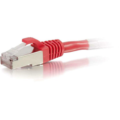 C2G-9ft Cat6 Snagless Shielded (STP) Network Patch Cable - Red