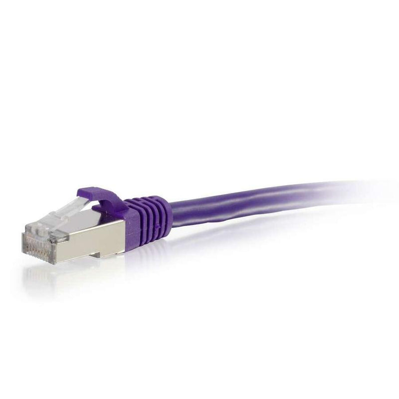 C2G-14ft Cat6 Snagless Shielded (STP) Network Patch Cable - Purple
