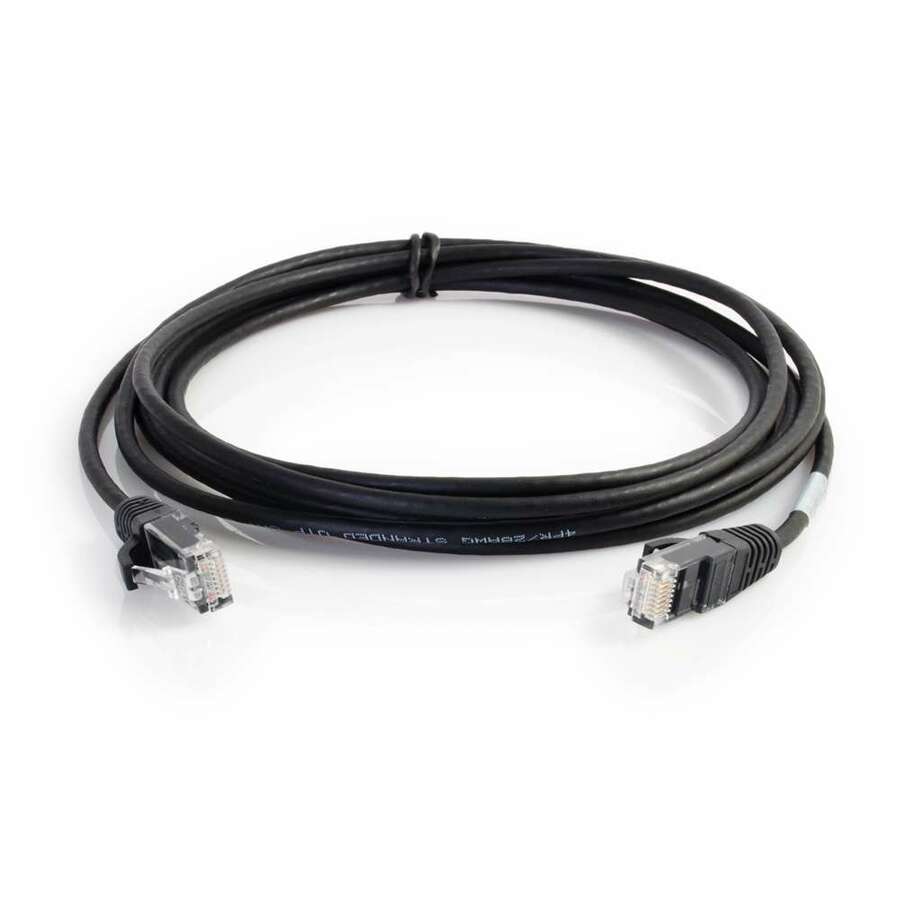 C2G 5ft Cat6 Ethernet Cable - Slim - Snagless Unshielded (UTP) - Black