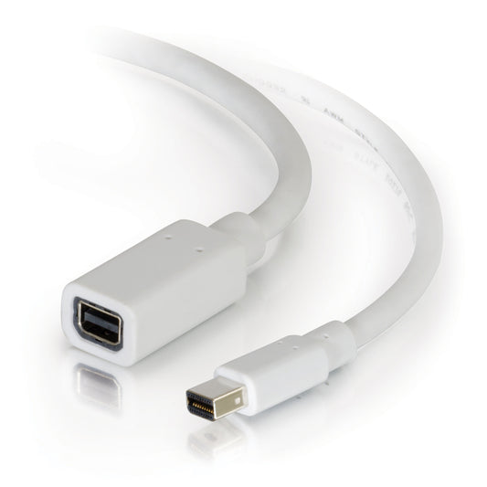 C2G 10ft Mini DisplayPort Extension Cable M/F - White