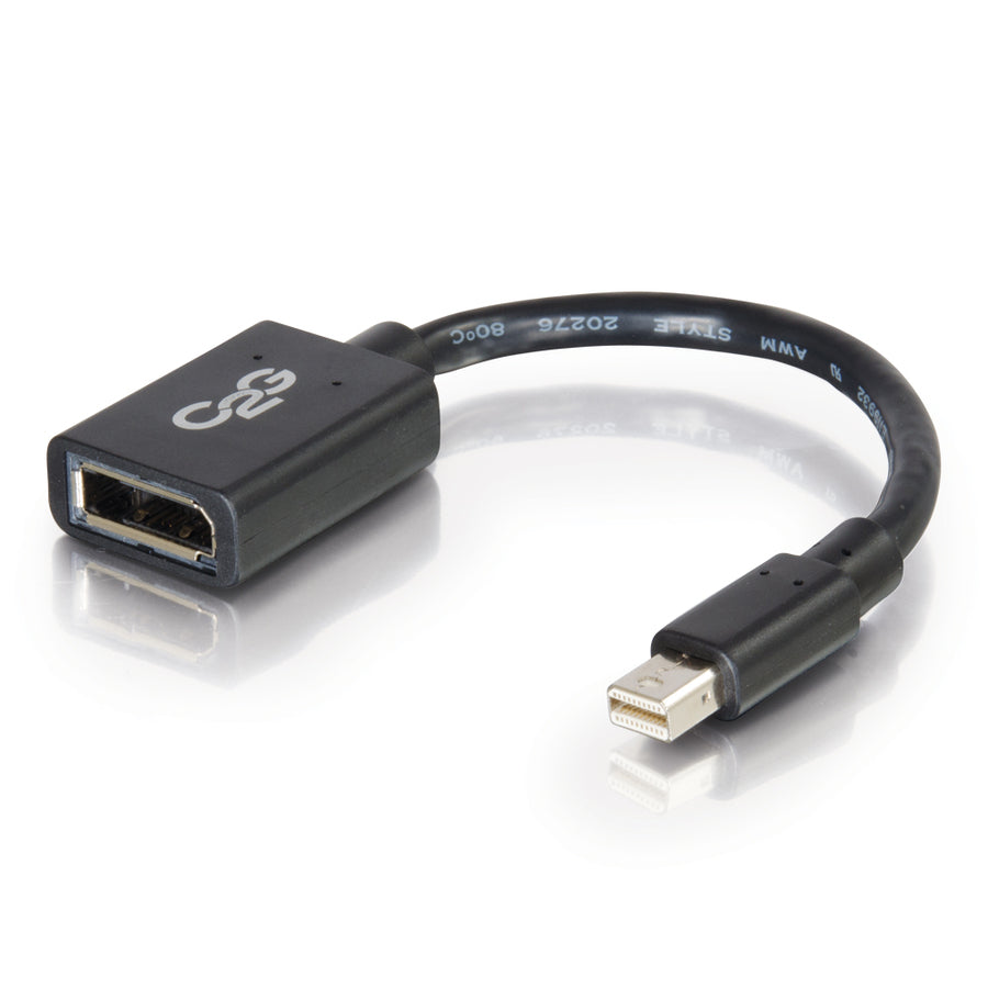 C2G Mini DisplayPort to DisplayPort Adapter - 6in Mini DP t DVI Converter