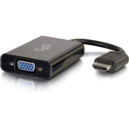 C2G HDMI to VGA Adapter Converter Dongle with Stereo Audio M/F - Black