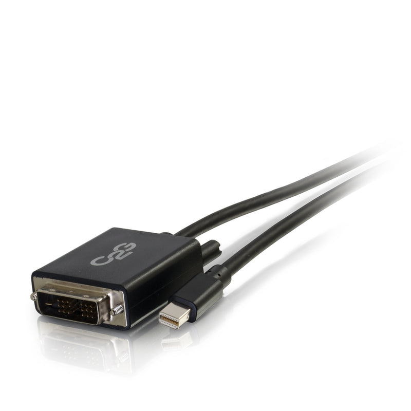 C2G 3ft Mini DisplayPort to DVI Cable - Single Link DVI-D Adapter - Black
