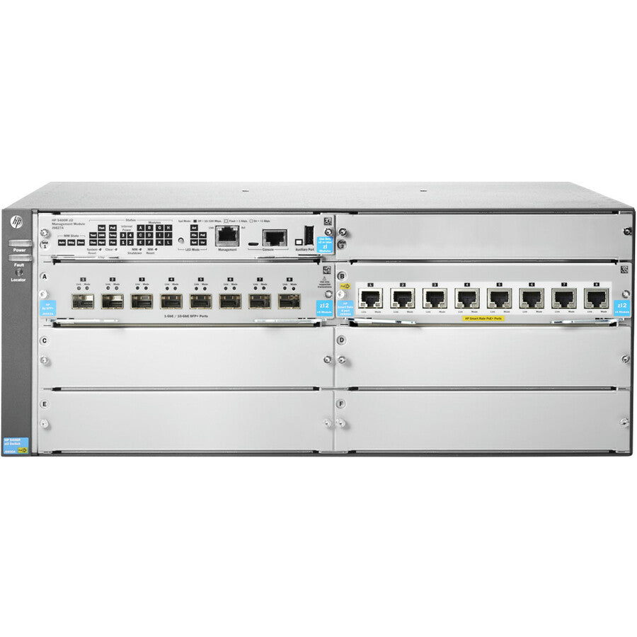 Aruba 5406R 8-port 1/2.5/5/10GBASE-T PoE+/ 8-port SFP+ (No PSU) v3 zl2 Switch