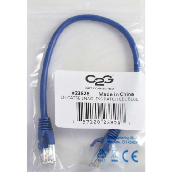 C2G-100ft Cat5e Snagless Unshielded (UTP) Network Patch Cable - Blue