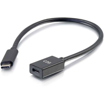 C2G 1ft USB C Extension Cable - USB 3.2 - 5Gbps -M/F