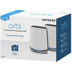 Netgear Orbi RBK853 Wi-Fi 6 IEEE 802.11ax Ethernet Wireless Router