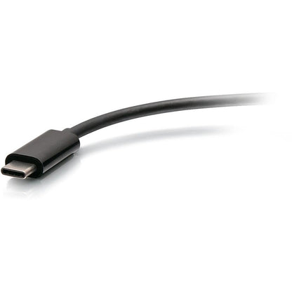 C2G USB C to HDMI, VGA, USB A & RJ45 Adapter - 4K 30Hz - Black