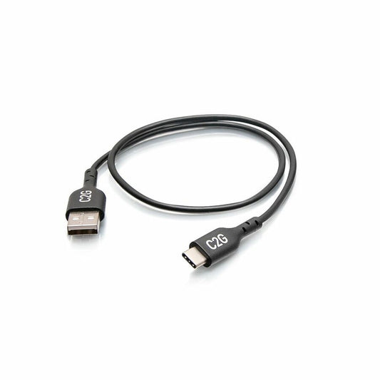 C2G 1.5ft USB C to USB A Adapter Cable - USB 2.0 - 480Mbps - M/M