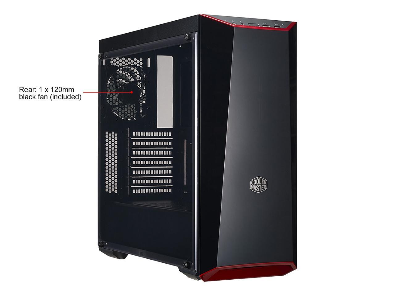 Cooler Master MasterBox Lite 5 ATX Mid-Tower w/ Front DarkMirror Panel, 3 Customize Color Trims, & Transparent Acrylic Side Panel