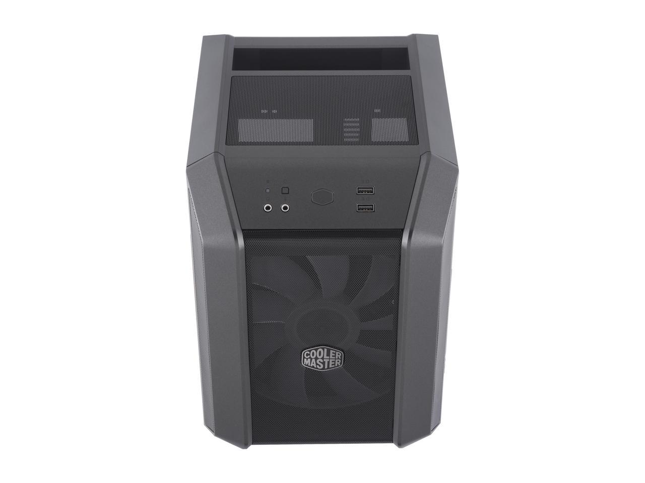 Cooler Master MasterCase H100 Mini-ITX Case w/ 200mm RGB Fan, Mesh Front Panel, Built-In Handle & USB 3.2 Gen 1 (USB 3.0)