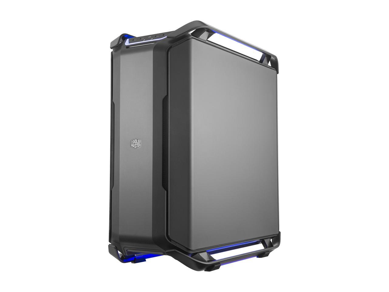 Cooler Master Cosmos C700P Black Edition E-ATX Full-Tower with Curved Tempered Glass Side Panel, Flexible Interior layout, RGB Lighting control, Type-C port and diverse liquid cooling layout