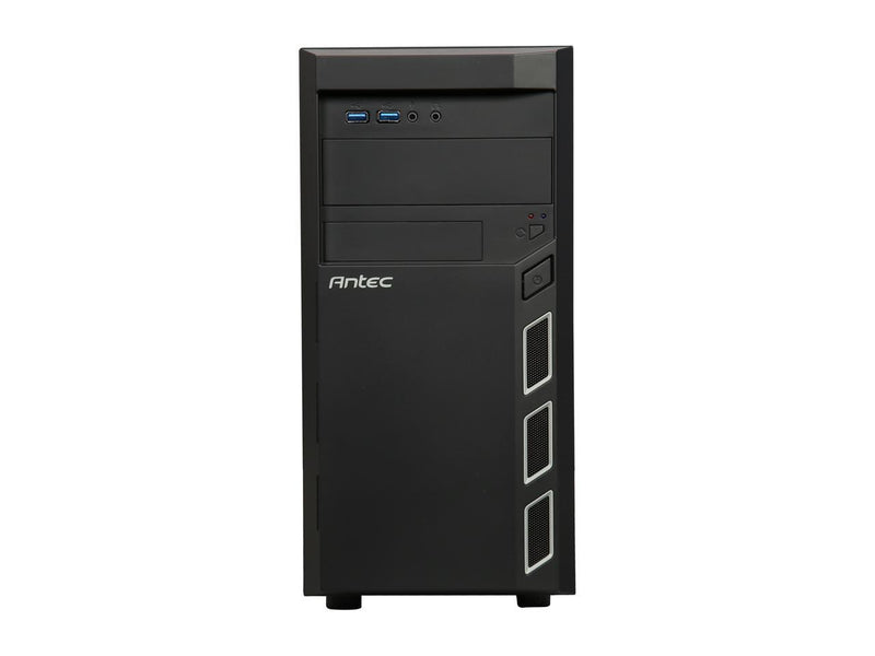 Antec Value Solution Series VSK3000 Elite,Black SGCC Micro ATX Tower Computer Case, Support up to 6 Drive Bays, Support Graphic card length up tp 335mm