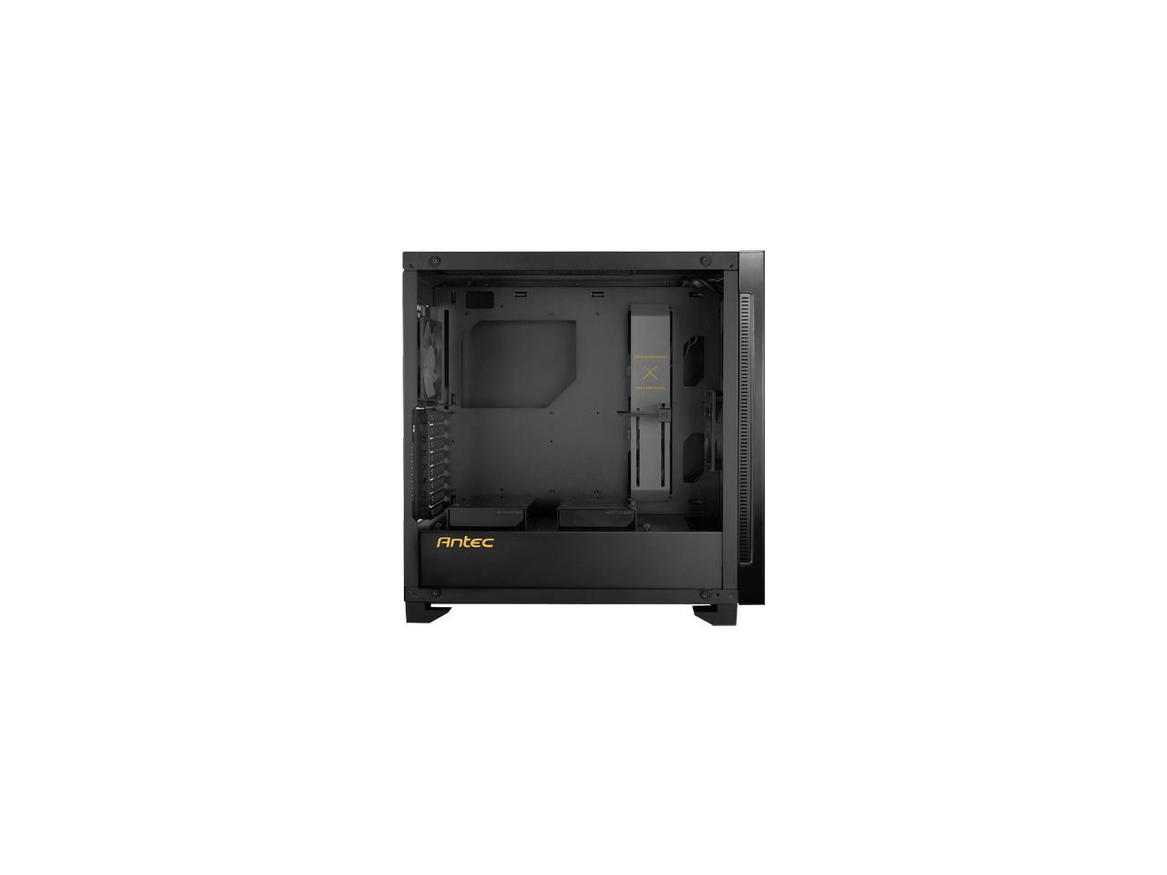 Antec Performance Series P110 Silent Mid-Tower Computer Case, Sound Dampening Side Panel, 8 Drive Bays, VR Ready/Vertical VGA Card Support, 2 x 120mm Fans Pre-Installed