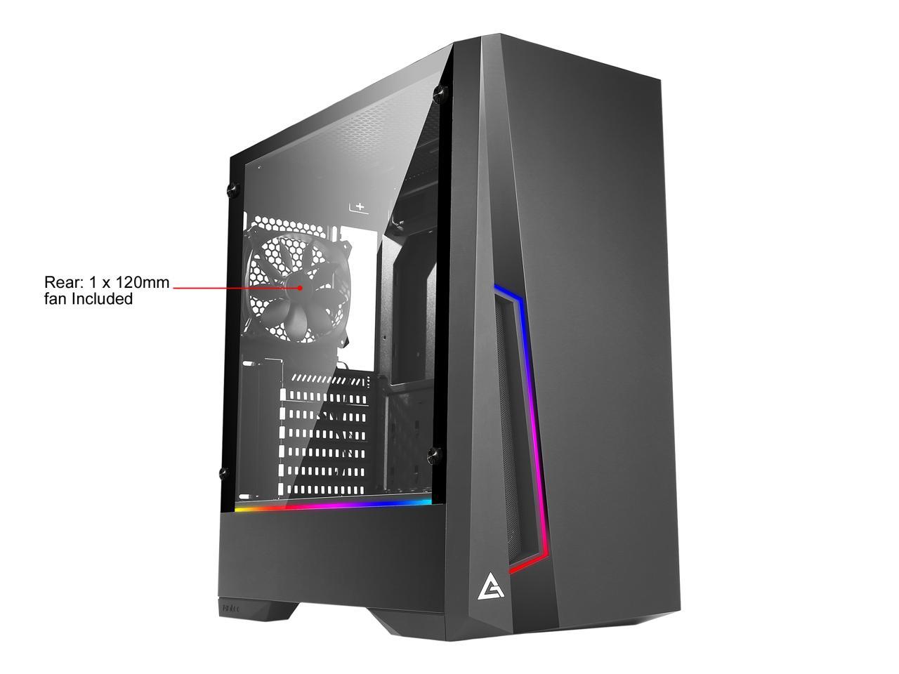 Antec Dark Phantom DP501 ATX Mid Tower Gaming Case /ARGB Motherboard Sync/ Tempered Glass