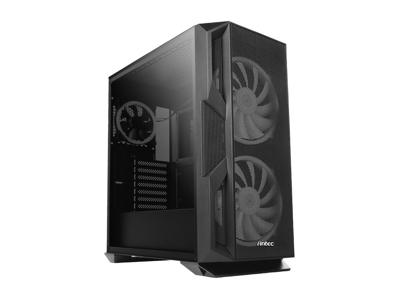 Antec NX Series NX800, Mid Tower E-ATX Gaming Case, Tempered Glass Side Panel, 360 & 280 mm Radiators Support, Built-In LED Controller, 2 x 200 mm ARGB Fans in Front & 1 x 120 mm ARGB Fan in Rear