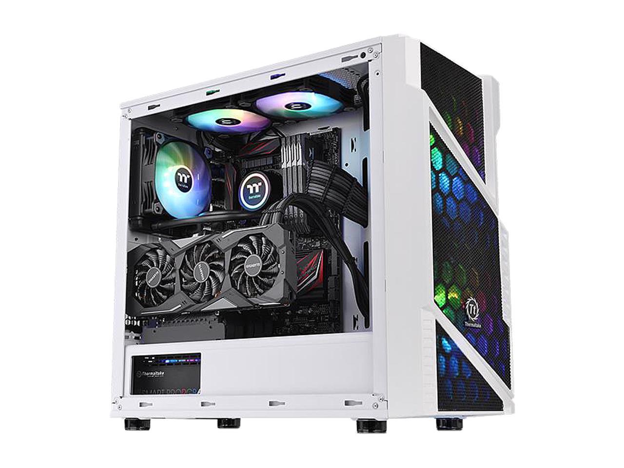 Thermaltake Commander C31 TG Snow ARGB CA-1N2-00M6WN-00 White SPCC / Tempered Glass ATX Mid Tower Computer Case