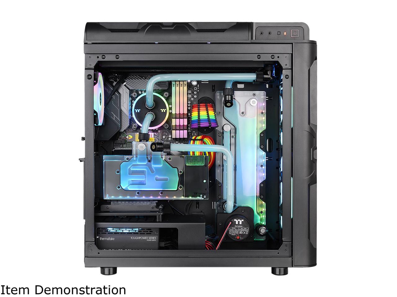 Thermaltake Level 20 RS Motherboard Sync ARGB ATX Mid Tower Gaming Computer Case with 2 200mm ARGB 5V Motherboard Sync RGB Fans + 140mm Black Rear Fan Pre-Installed CA-1P8-00M1WN-00