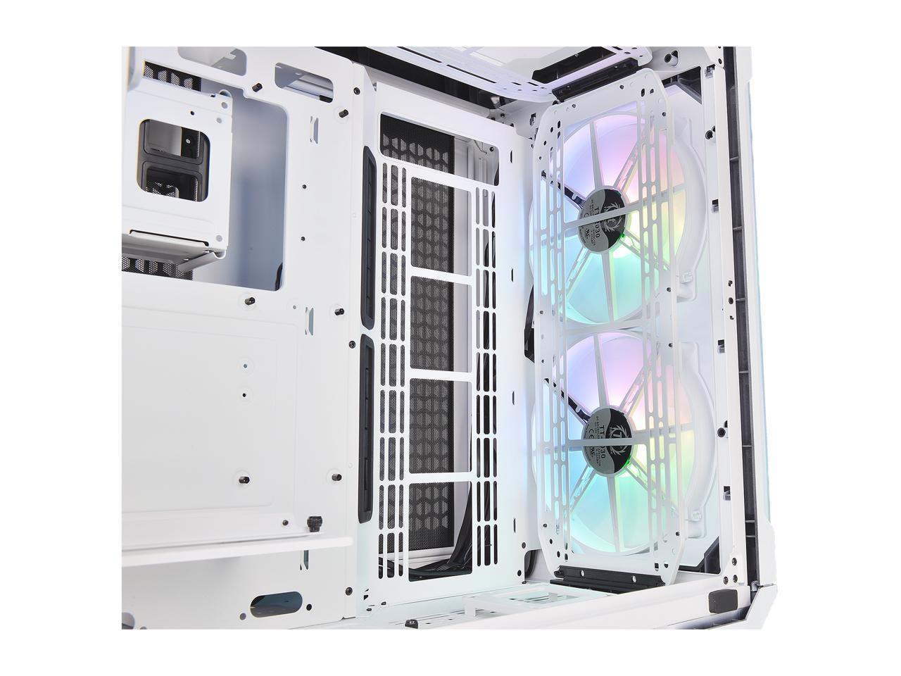Thermaltake View 51 Snow Motherboard Sync ARGB E-ATX Full Tower Gaming Computer Case with 2 200mm ARGB 5V Motherboard Sync RGB Fans + 140mm Black Rear Fan Pre-Installed CA-1Q6-00M6WN-00