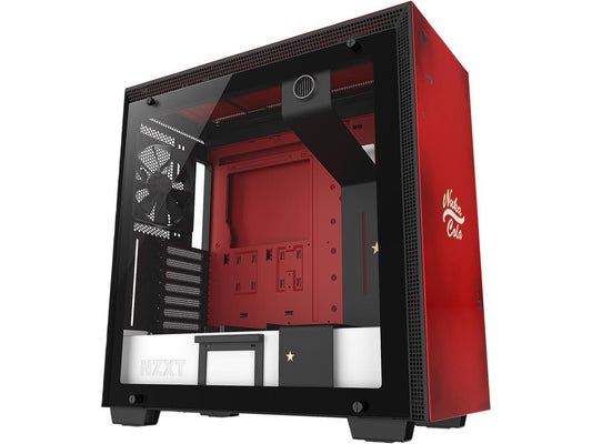 NZXT H700 - Limited Edition Nuka-Cola - ATX Mid-Tower PC Gaming Case - Tempered Glass Panel - Enhanced Cable Management System - Water-Cooling Ready - Limited Edition Nuka-Cola