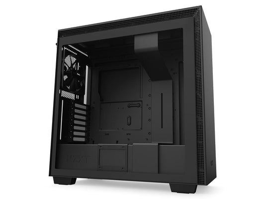 NZXT H710 - ATX Mid Tower PC Gaming Case - Front I/O USB Type-C Port - Quick-Release Tempered Glass Side Panel - Cable Management System - Water-Cooling Ready - Steel Construction - Black