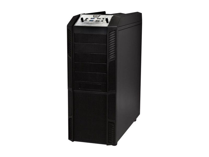 Rosewill Gaming ATX Full Tower Computer Case - Supports up to E-ATX / XL-ATX, Comes With Four Fans - 1 x Front Red LED 230mm Fan, 1 x Top 230mm Fan, 1 x Side 230mm Fan, 1 x Rear 140mm Fan - THOR V2
