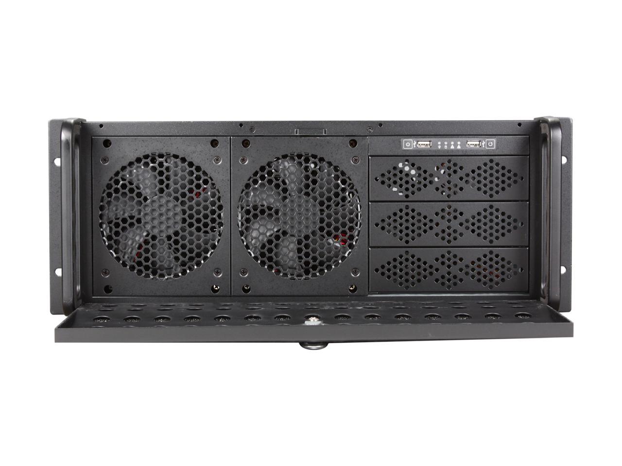 Rosewill RSV-L4000 - 4U Rackmount Server Case / Chassis - 8 Internal Bays, 7 Cooling Fans Included